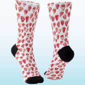 Strawberry Watercolor Socken