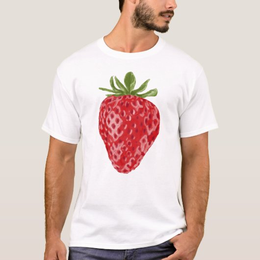 Strawberry Watercolor T - Shirt (Vorderseite)