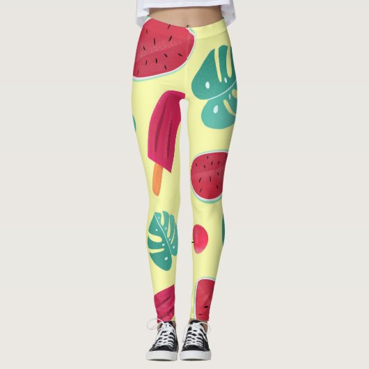 Strawberry Watermelon Leggings (Vorderseite)