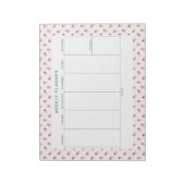 Strawberry Weekly Planner Notepad Notizblock (Rotiert)