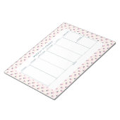 Strawberry Weekly Planner Notepad Notizblock (angewinkelt)