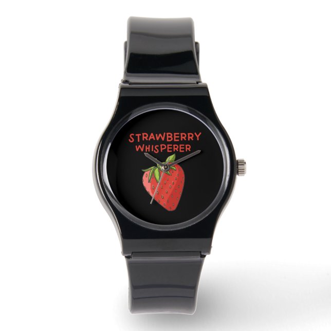 Strawberry Whisperer Armbanduhr (Vorderseite)