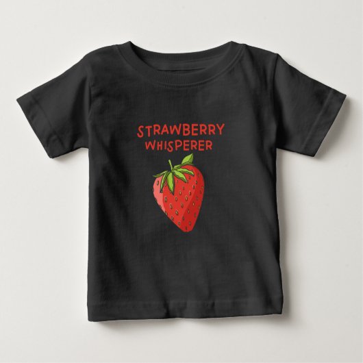 Strawberry Whisperer Baby T-shirt (Vorderseite)