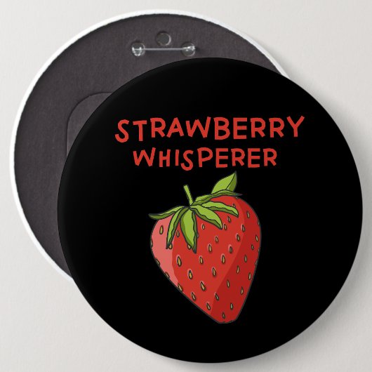 Strawberry Whisperer Button (Vorne & Hinten)