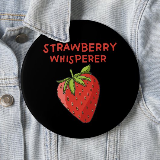 Strawberry Whisperer Button (Beispiel)