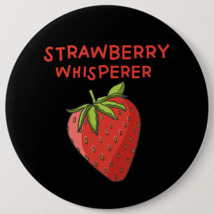 Strawberry Whisperer Button