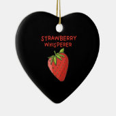 Strawberry Whisperer Keramik Ornament (Rechts)