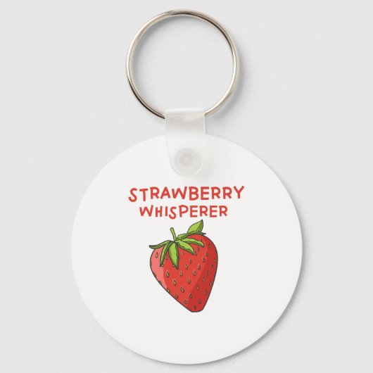 Strawberry Whisperer Schlüsselanhänger (Vorderseite)
