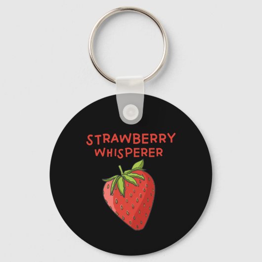 Strawberry Whisperer Schlüsselanhänger (Vorderseite)