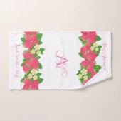 Strawberry White Badhandtuch Set (Handtuch)