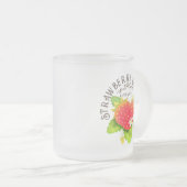 Strawberry White Mattglastasse (VorderseiteRechts)