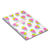 Strawberry White Notizblock (Rechte Seite)