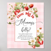 Strawberry, wie groß das Bauchspiel von Mama ist Poster (Vorne)