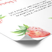 Strawberry - Wie groß ist das Bauchspiel von Mama? Poster (Ecke)