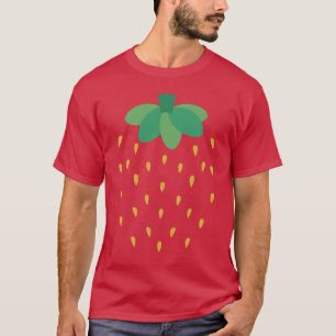 strawberry with a red background T-Shirt
