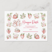 Strawberry Woodland Diapper Raffle Begleitkarte (Vorderseite)