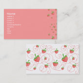 Strawberry Works Visitenkarte (Vorne/Hinten)