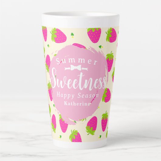 Strawberry Yellow Milchtasse (Vorderseite)