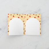 Strawberry zum ersten Geburtstag Einladung (Innenseite)