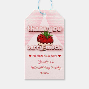 Strawbery Girl Pink Geburtstag Vielen Dank Berry M Geschenkanhänger