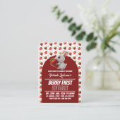 Strawbunny, Berry First Birthday Handout Tickets (Stehend Vorderseite)