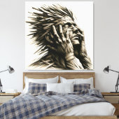 Strawman Leinwanddruck (Insitu (Schlafzimmer))