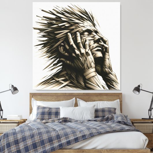 Strawman Leinwanddruck (Insitu (Schlafzimmer))