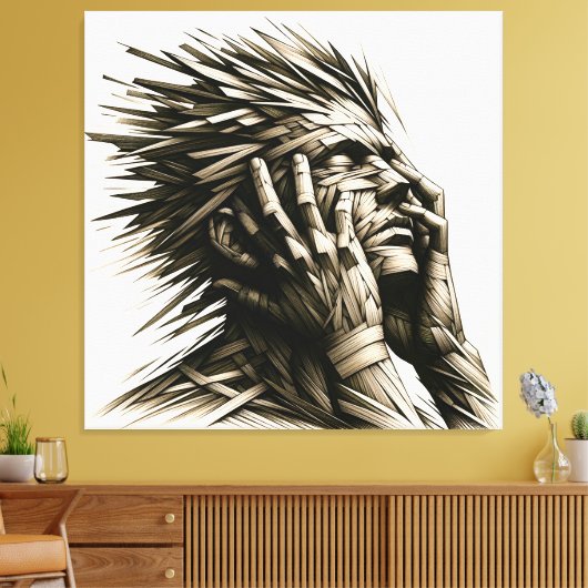 Strawman Leinwanddruck (Insitu (Wohnzimmer))