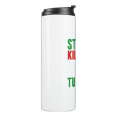 Straws Kill Turtles Thermosbecher (Nach links gedreht)