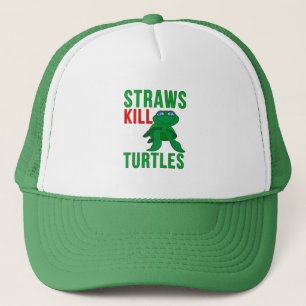 Straws Kill Turtles Truckerkappe