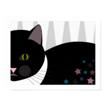 Stray Cat | Abstrakte Kunst | Schwarz, Grau und We