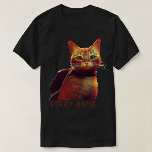 stray cat game, stray video game, stray game   T-Shirt (Design vorne)