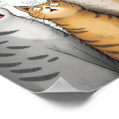 Stray Cats jagen Mäuse für lustige Katzen Poster (Ecke)