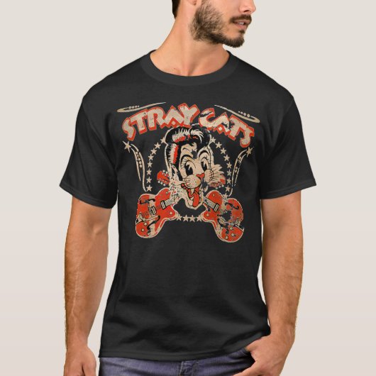 Stray Cats T-Shirt (Vorderseite)