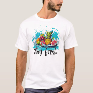 Stray Fresh - Sommer - tropische Wasserfarben T-Shirt