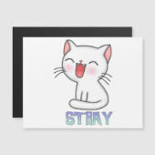 Stray Game - Stray - Stray Cat - Stray Cat Game! C Magnetkarte (Vorne/Hinten)