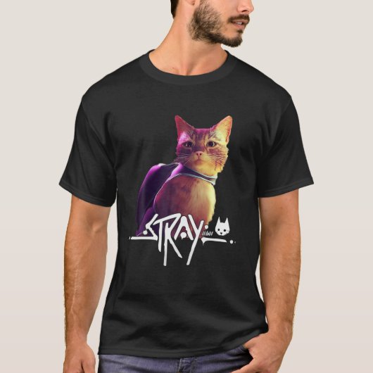 Stray Game Stray Video Game Funny T-Shirt (Vorderseite)