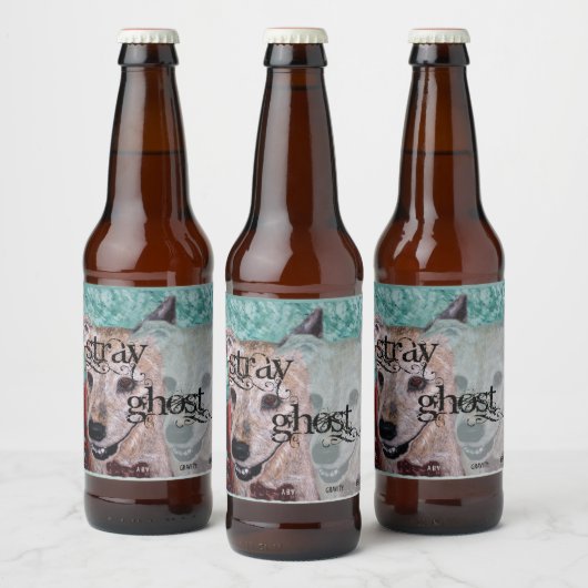 Stray Ghost (Name & Stil) Bierflaschenetikett (Flaschen)