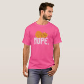 Stray Ginger Orange Cat Niedlich Schlafpferd Kitty T-Shirt (Vorne ganz)