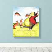 Stray Hares Leinwanddruck (Insitu (Holzboden))