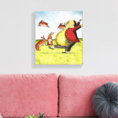 Stray Hares Leinwanddruck (Insitu (Wohnzimmer))