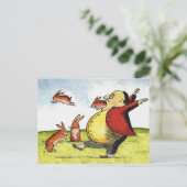 Stray Hares Postkarte (Stehend Vorderseite)