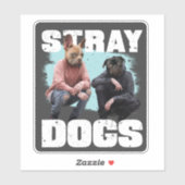 STRAY HUNGS FUNNY LEUTE MIT HUNDERKOPFEN AUFKLEBER (Blatt)