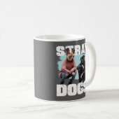 STRAY HUNGS FUNNY LEUTE MIT HUNDERKOPFEN KAFFEETASSE (VorderseiteRechts)
