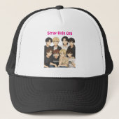 Stray Kids Anime Graphic Trucker Hat Truckerkappe (Vorderseite)
