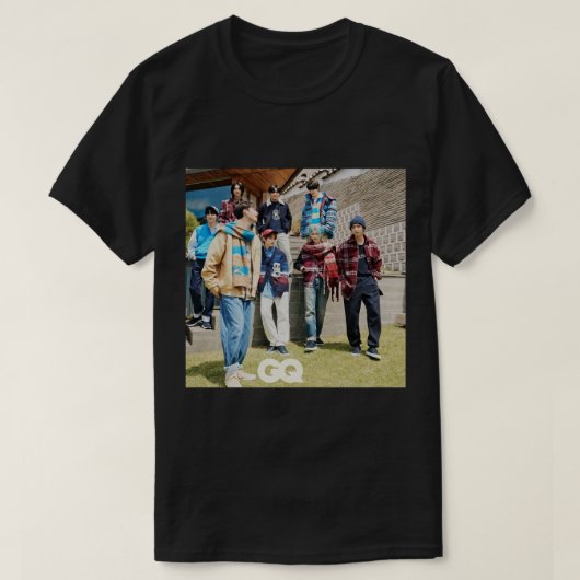 Stray Kids GQ SKZ kpop ot8 bang chan Lee wissen ch T-Shirt (Design vorne)