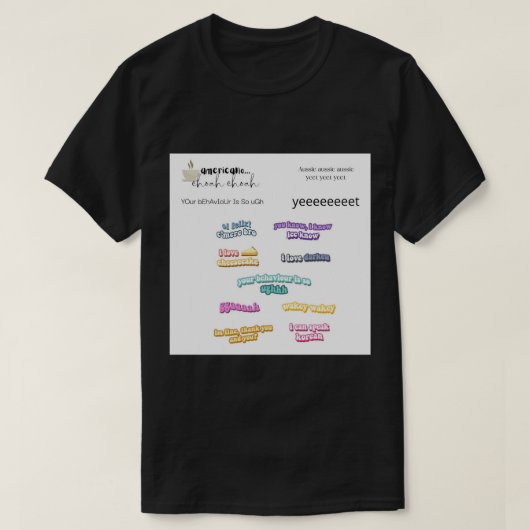 Stray Kids Iconic Lines skz Texte Value Pack Gree T-Shirt (Design vorne)
