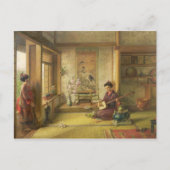 Stray Shuttlecock (Öl auf Leinwand) Postkarte (Vorderseite)