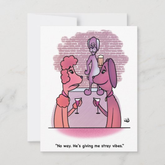 Stray Vibes Mitteilungskarte (Vorderseite)