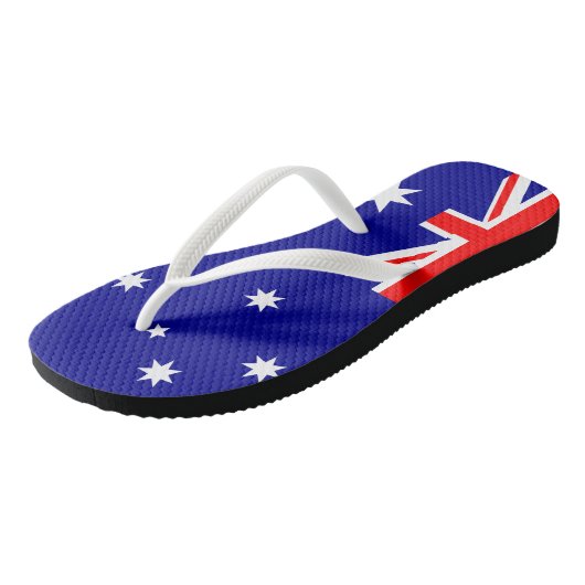 Straya Aussie Flag Thongs Badesandalen (Schrägansicht)
